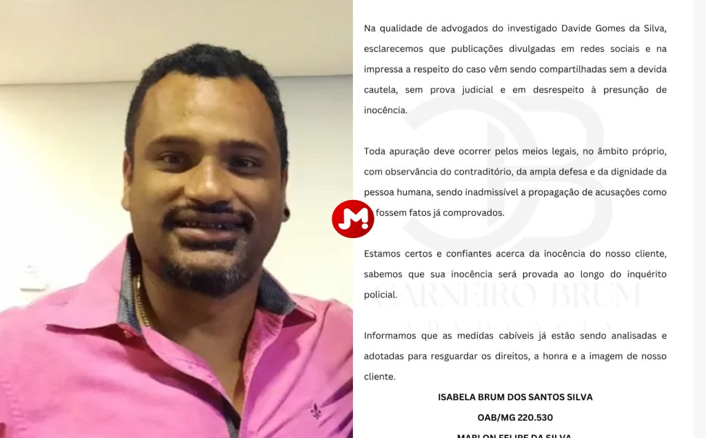Defesa de Davide Silva, professor de basquete, contesta denúncia de abuso em Nova Lima e solicita espaço no Jornal Minas